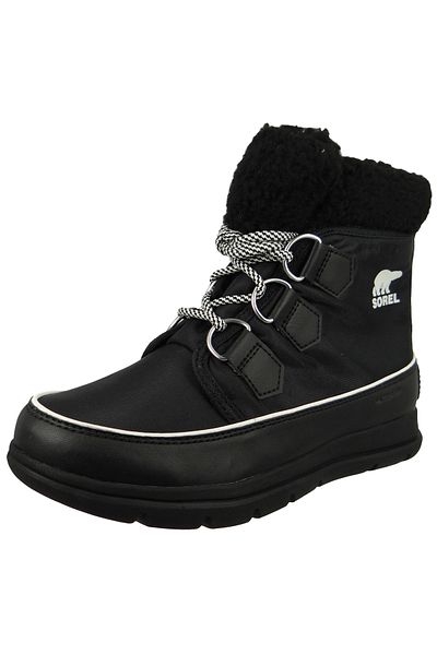 Sorel Explorer Carnival NL3040-010 Damen Winterstiefel Boot gefüttert Black Sea Salt Schwarz