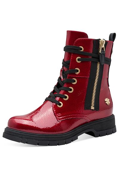 Marco Tozzi Damen Elegante Stiefelette By Gmk 2-85200-41 Rot 566 Dk. Red Patent Lack