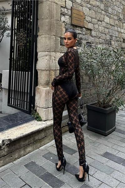 trend henna Mra Fashion Janice Lace Crop Suit 9752-08