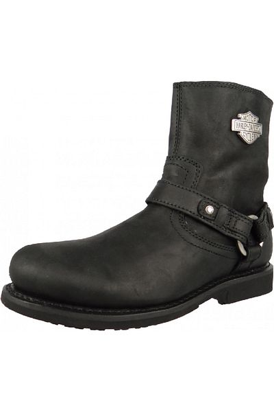 Harley Davidson Stiefel Biker Boots Stiefelette Scout D95262 Black Schwarz Harness