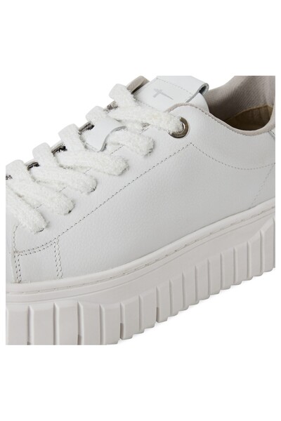 Tamaris Damen Low Sneaker 1-23702-45 Weiß 197 White Comb Leder