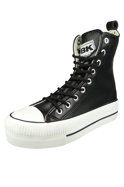 British Knights Damen High Sneaker Kaya High Top B48-3722 Schwarz 03 Black Kunstleder