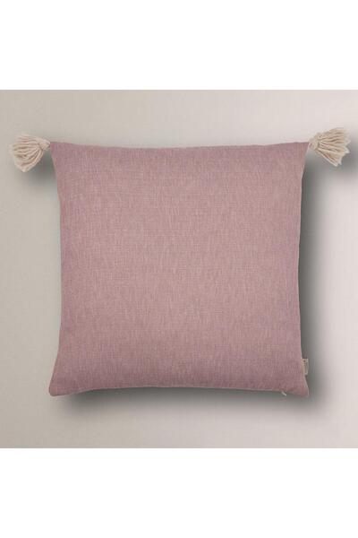 Vanilla Home غطاء وسادة بتفاصيل شرابة القمر