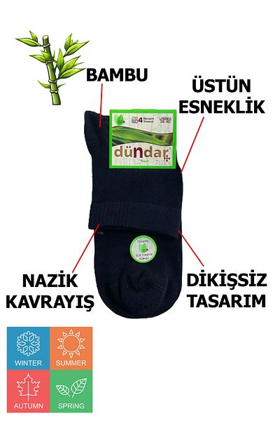 Dündar Women's Bamboo Booties 36-40