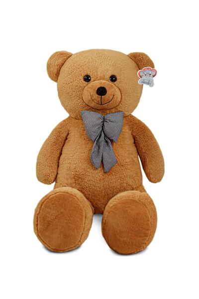 BORAM TOYS دمية دب بيضاء كبيرة بطول 130 سم مع ربطة عنق (محلي 100%)