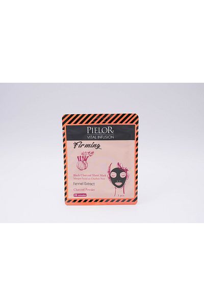 Pielor Hammam El Hana PIELOR VITAL INFUSION BLACK CHARCOAL FACIAL SHEET MASK 25ML FIRMING