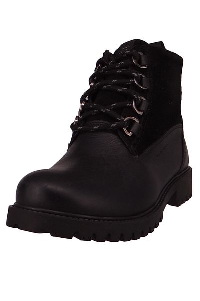 Kamik Damen Stiefel Wanderschuhe Winterschuhe Rogue S WK2083 Schwarz Black Leder mit ASPEN LaufsohleEVA