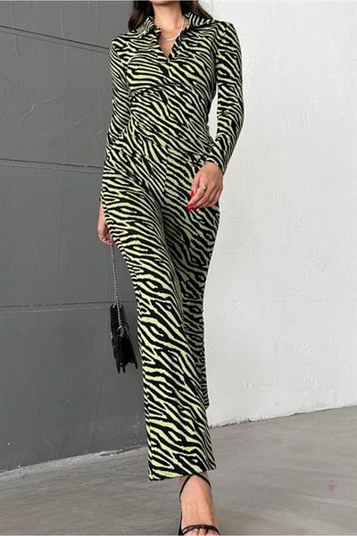 leyla sanat sanata yeni bir bakış açısı Leyla Art a New Perspective on Art Animal Pattern Suit 9190 -08