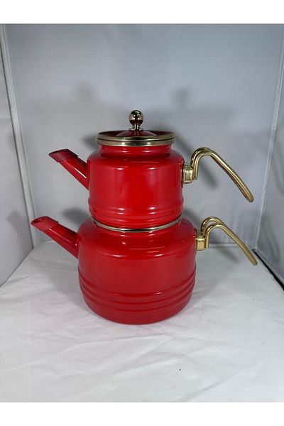 ALEV EMAYE Vintage Enamel Teapot