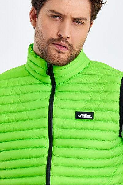 Weyeze Σταντ γιακά Λεπτό Πουφερ Γιλέκο AD-K59155PRM