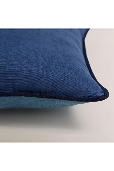 Vanilla Home غطاء وسادة Efe بلونين مع تفاصيل الأنابيب