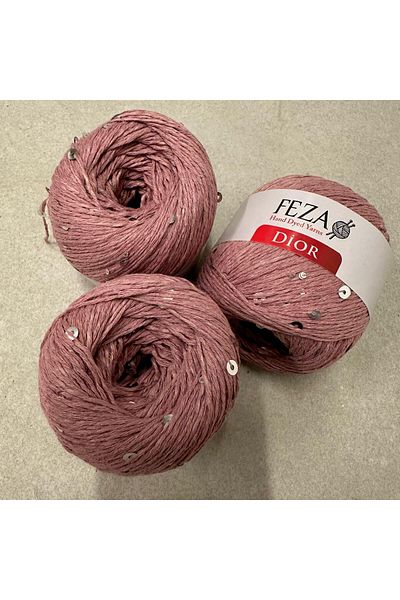 Feza 75% Βαμβάκι 100 gr 310 M Παγιέτα Πλεκτό Νήμα 1 Τεμάχιο