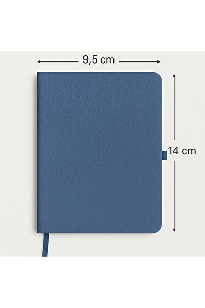 BY CAPPİ Termo Deri Çizgili Sert Kapaklı Cep Boy Defter 9,5X14 Cm Boyut