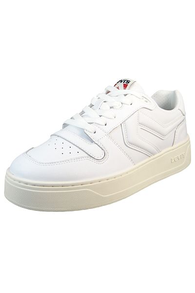 Levi's Herren Low Sneaker Glide Low Top 235894-1948 Weiß 51 Reg White Leder