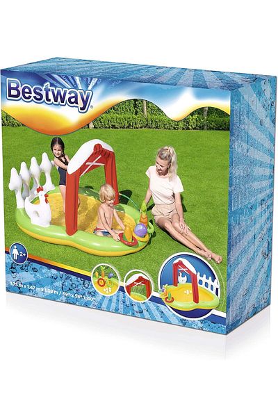 BESTWAY Bestway Little Farmer Paddling Water Play Center 1.75mx1.47mx1.02m 53065