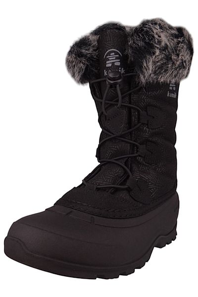 Kamik Herren Stiefel Stiefel Winterschuhe Inception WK0770 Schwarz BLK Black Leder mit EVA mit NXT? Behan