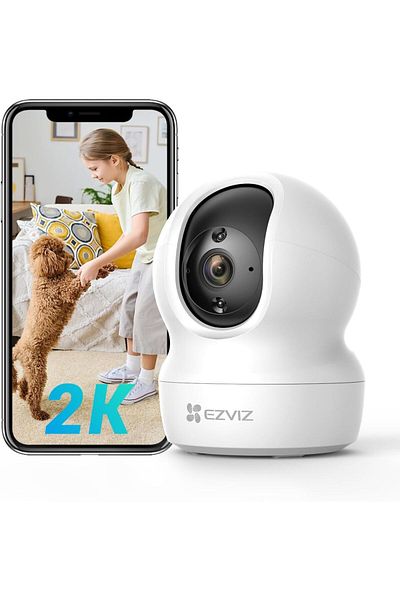 EZVIZ 2K Baby Monitor Pan&Tilt Security Camera Indoor(CP1)