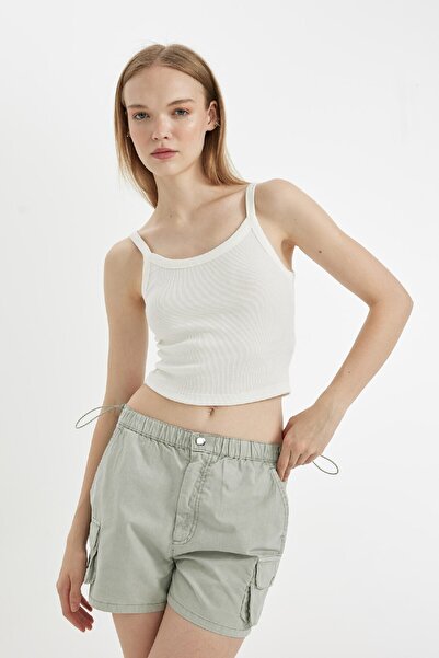 DeFacto Coool Fitted Vücuda Oturan Fitilli Kaşkorse Askılı Basic Düz Atlet B0563ax24au