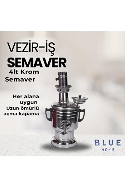 Blue Home VEZİR - İŞ KROM SEMAVER 4 LT VEZİRKÖPRÜ