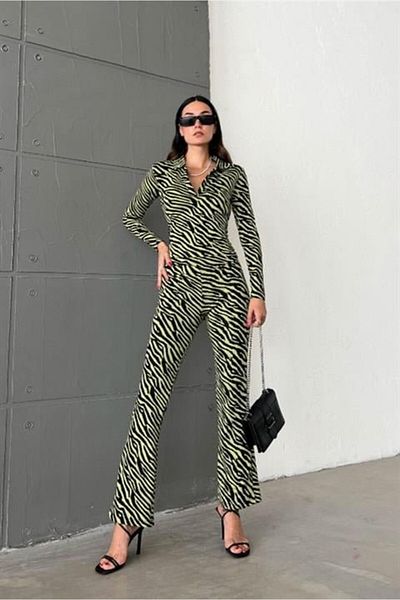 leyla sanat sanata yeni bir bakış açısı Leyla Art a New Perspective on Art Animal Pattern Suit 9190 -08