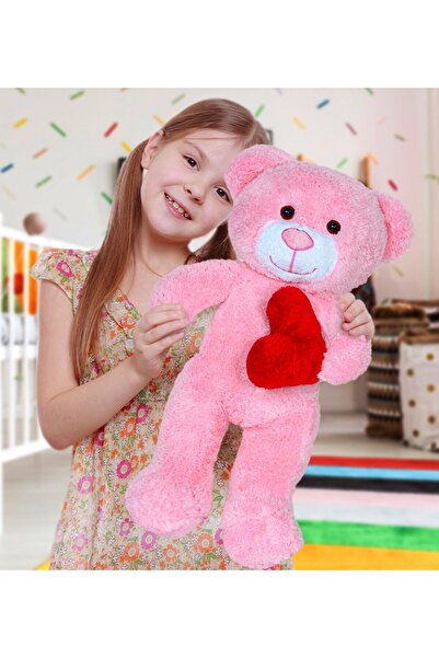 Bora Toys 50 Cm Kalpli Peluş Sevimli Ayıcık