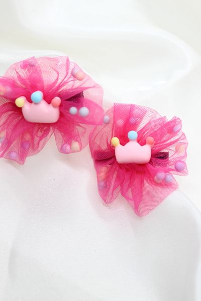 CLARİS Princess Crown Girl's Tulle School Buckle