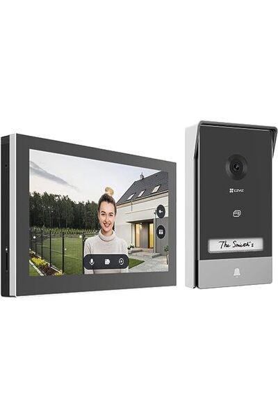 EZVIZ HP7 2K Connected Video Intercom Video Doorbell with Camera and 7" Color Touch Screen, Person D