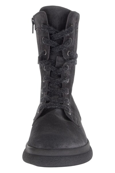 GABOR Damen Elegante Stiefelette G-weite 71.742 Grau 19 Dark Grey Leder