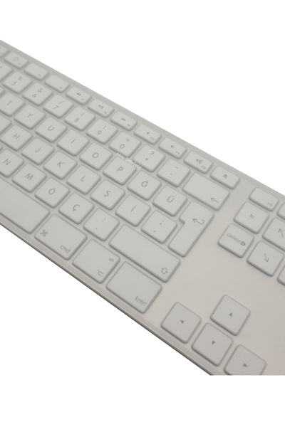 Mcstorey Apple Magic Keyboard-1 Kılıf Klavye Koruyucu Türkçe Q Baskılı (UK-US) A1243 Kablolu Model Ile Uyumlu