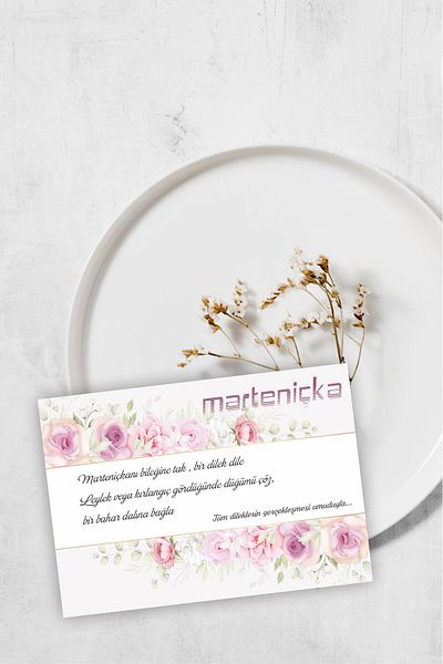 43 cici süsler organizasyon Marteniçka Card, 18 Pieces It's Just a Card