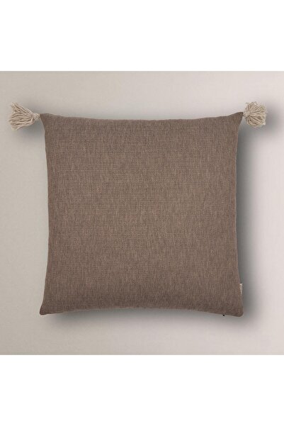 Vanilla Home غطاء وسادة بتفاصيل شرابة القمر