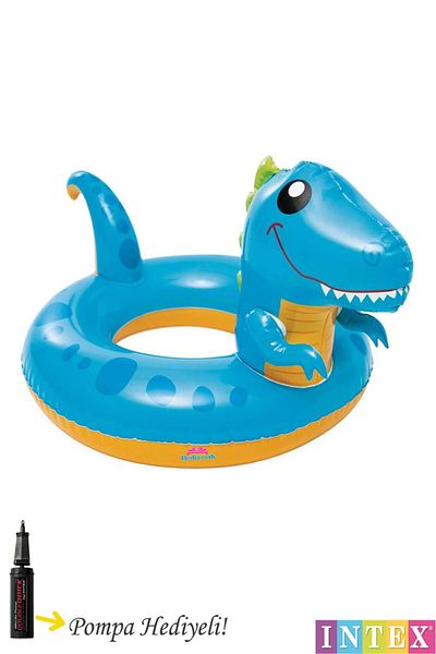 hediyecik Intex Children's Pool and Sea Ring with Crocodile Figure 86 cm 3-6 Years