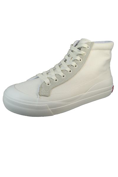Levi's Herren Low Sneaker LS1 High Top 234214-636 Weiß 51 Regular White Leinen