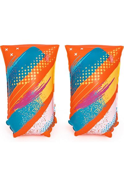 BESTWAY Swim Safe Inflatable Colorful Swimming Arm Bands 30x15cm L-XL