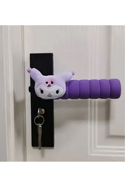 So Iconic Carcasa pentru maner de usa Sanrio Kuromi Character / Maner de usa stanga / Decor pentru usa