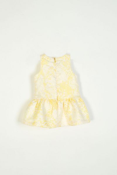 Numuu Patterned Sleeveless Embossed Special Occasion Invitation Summer Baby Girl Dress