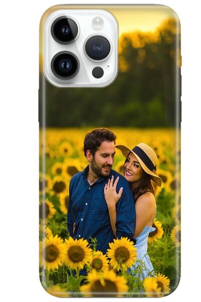 cupcase Apple Iphone 15 Pro Max Silikon Esnek Kapak Kamera Koruma Kişiye Özel Fotoğraf Baskılı