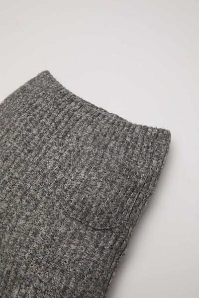 DeFacto Anthracite Corded Leggings for Baby Girl - Elastic Waist and Pocket D3804A524Au