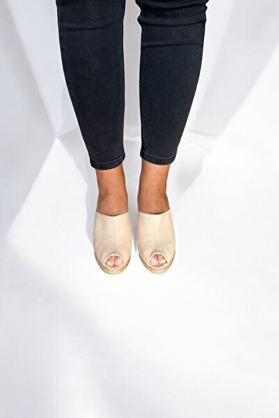 Y&D Shoes Women's Espadrille Slippers – Linen Fabric, Wedge Heel, Summer