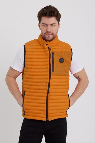 Weyeze Vestă pufă cu guler vertical AD-K59191PRM