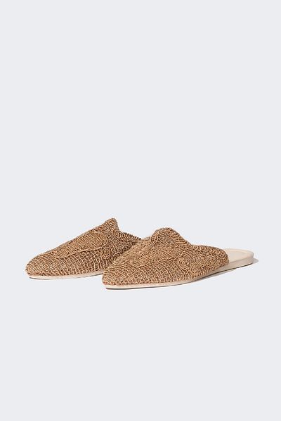 DeFacto Women's Flat Sole Straw Look Slippers D5686Ax24Sm