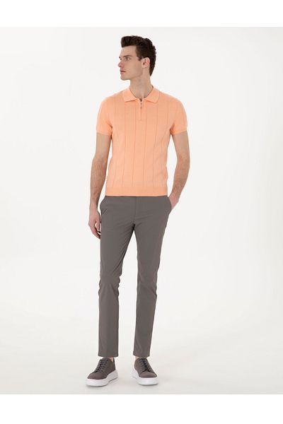 Pierre Cardin tricou slim fit cu fermoar