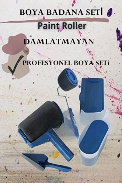 Dahaus Paint Roller Akıtmayan Boya Badana Seti Sopasız Hazır Boya Rulo Fırça Seti