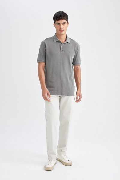 DeFacto Regular Fit Kurzarm-Pique-Polo-T-Shirt – D5992AX24SM