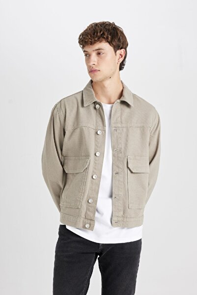 DeFacto Slim Fit Slim-Fit-Jeansjacke B8155ax24au