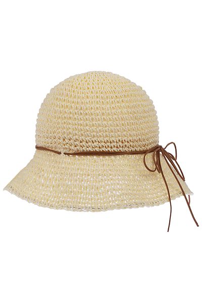Aware Time Women's Straw Knitted Fedora Hat