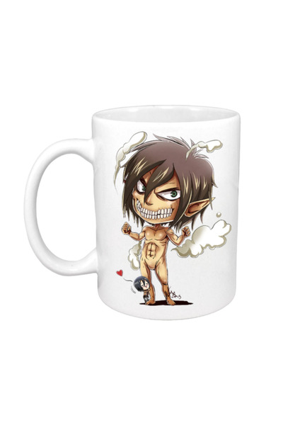 OEM Cană albă personalizată Attack on Titan Eren Yeager Devil Manga, INOVATIX...