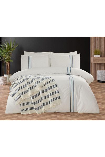 Capital Home Capi̇tal Home 7-Piece Pi̇qued Duvet Cover Set