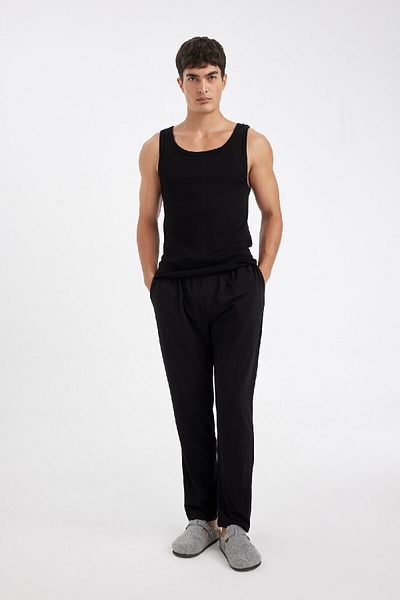 DeFacto Slim Fit Slim Fit Rippen 2-teiliges Unterhemd Y9056az24wn