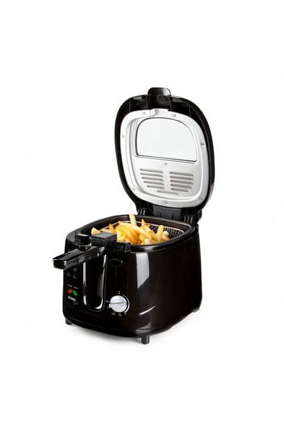 Domo Φριτέζα DO461FR, 1800W, 2,5L, Ρυθμιζόμενος Θερμοστάτης, Μαύρο